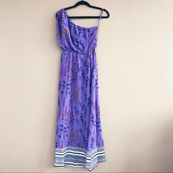 NEW • Tucker NYC • One Shoulder Maxi Dress Purple - Picture 2 of 6